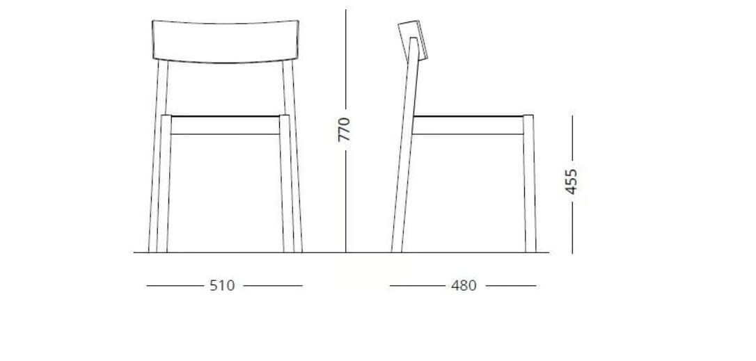 Штабелируемый стул из дуба In Stock Emko ARCH-00007920 - Вид №4