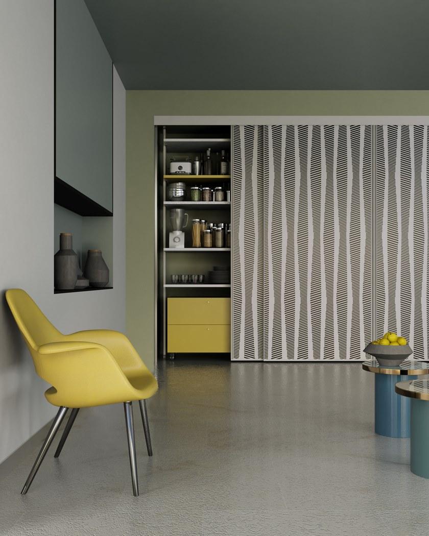 De Rosso Гардеробная со сверхлегкими раздвижными дверцами на заказ Aliante system sun-id-1402329 - Вид №20