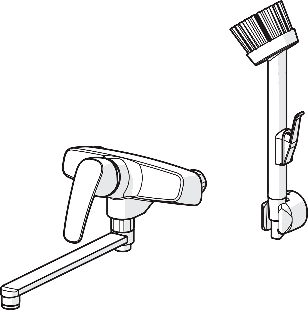 Oras 1077 Смеситель для хозяйственного помещения 1077 Safira Хром  - Вид №2