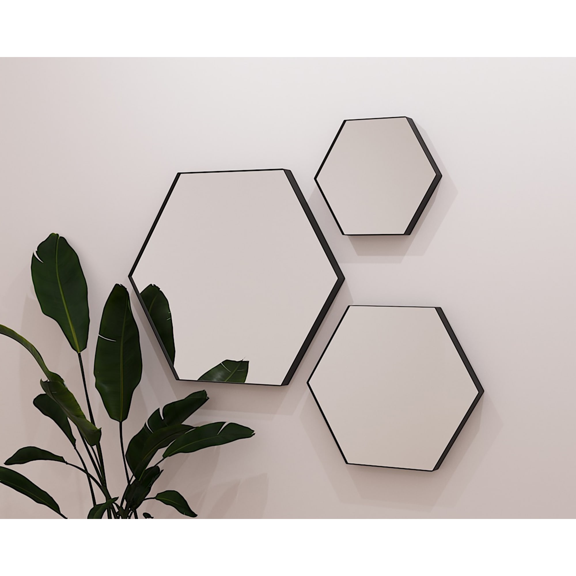 82111182 Зеркало 50х43 см цвет чёрный Ferro Santreyd - Вид №6