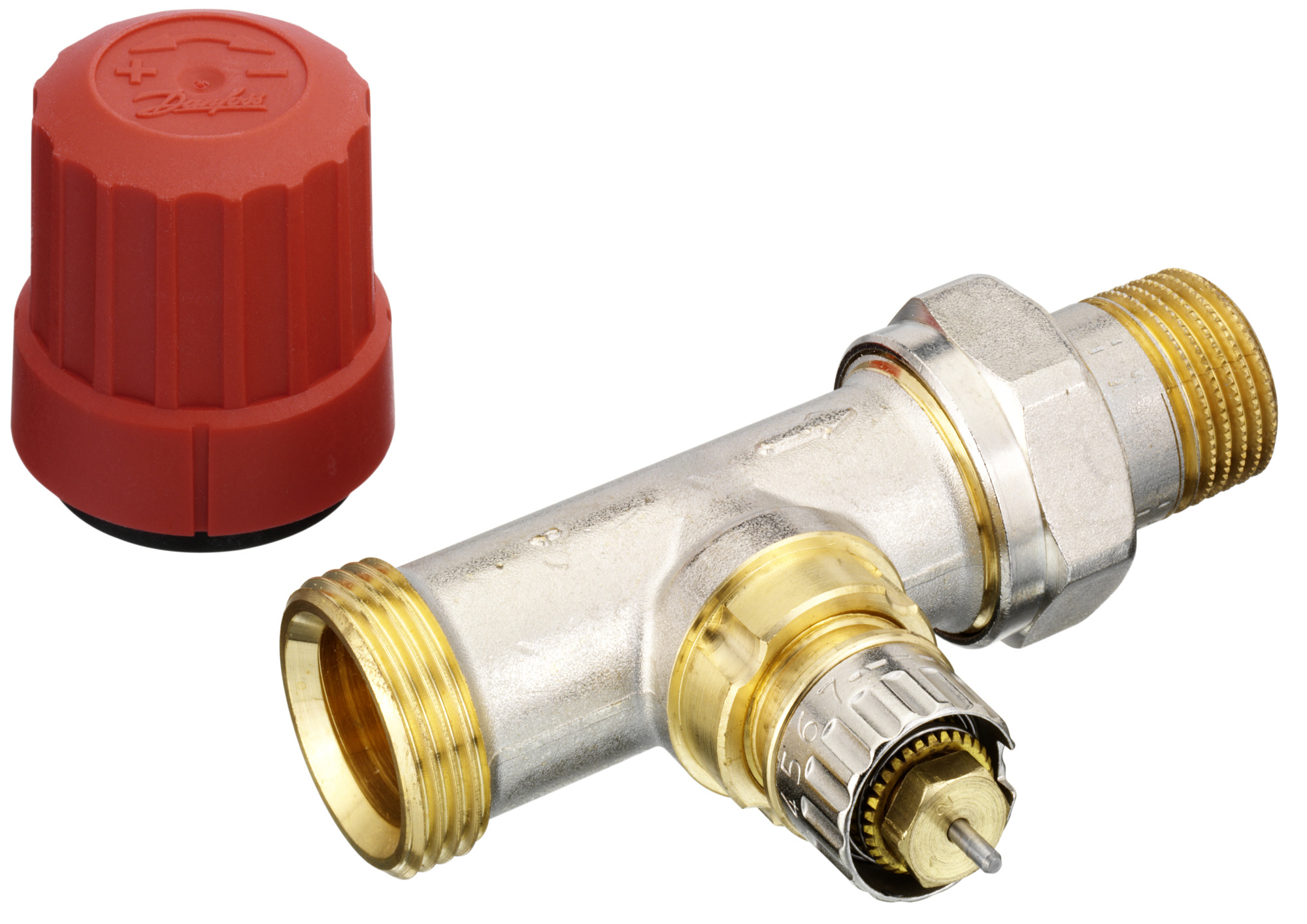 Danfoss Клапан RTR-N/RA-N для двухтрубной системы отопления RTR-N 15 Кл. т-рег. Угл. трехос, лев. 013G7022  - Вид №23