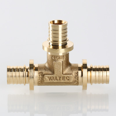 VTm.431.BG.202520 Фитинг аксиальный универсальный – тройник надвижной Valtec 20 (2,8) мм х 25 (3,5) мм х 20 (2,8) мм  - Вид №8