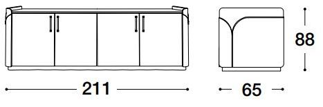 VOLPI Комод с распашными дверцами Luigi volpi Lv-13001 - Вид №1