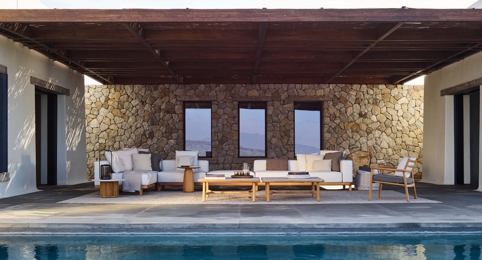 Садовое кресло из тикового дерева с подлокотниками TRIBÙ Ukiyo ARCH-00107788 - Вид №12