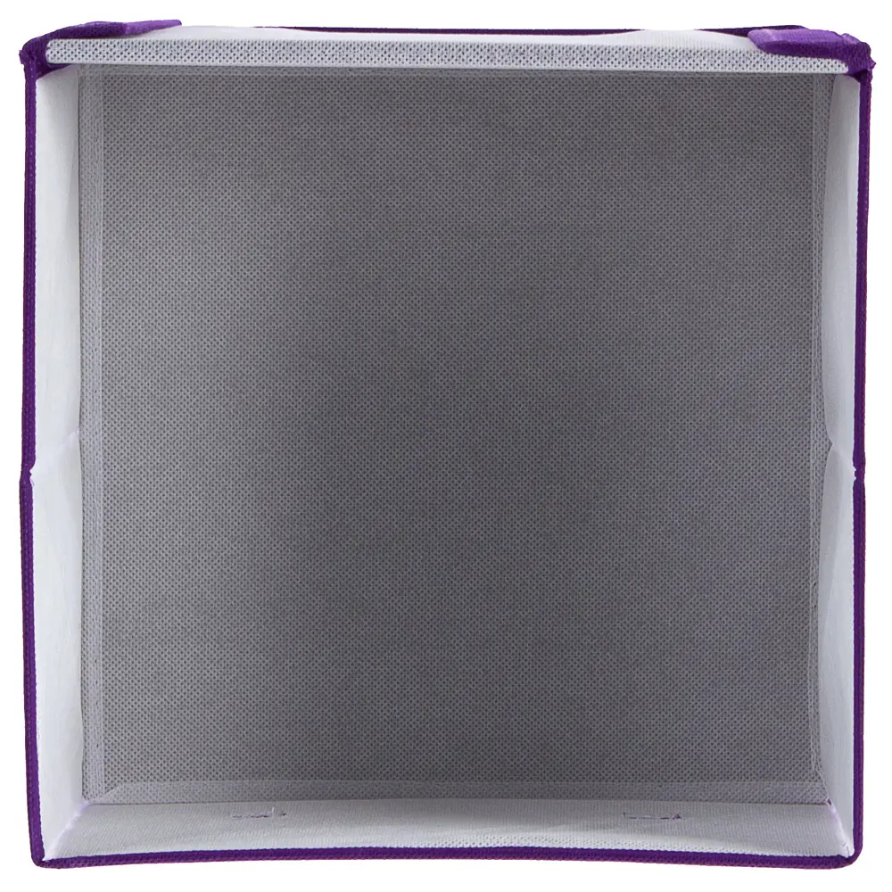 Короб с крышкой 30x30x16 см, нетканный материал, цвет фиолетовый Santreyd STLM-2167129 - Вид №1