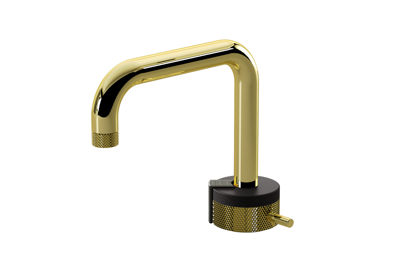 E-11500-R1BK-L2BOX-PB Однорычажный прогрессивный смеситель для раковины - излив 15,3см GRAFF MOD+