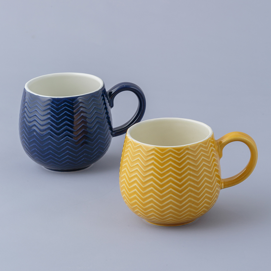 2002.142 Кружка embossed, 350 мл, горчичная Mason Cash  - Вид №1