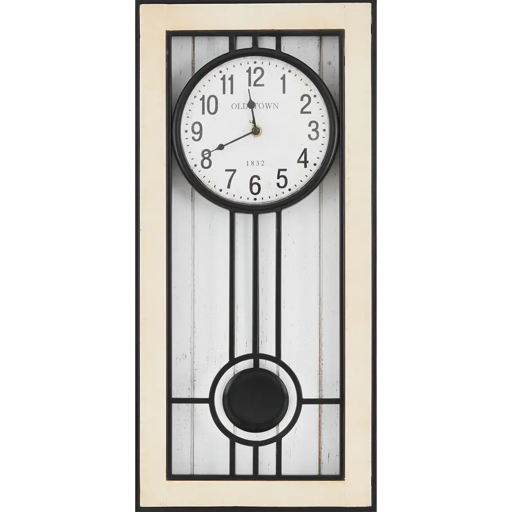 Часы настенные Dream River Маятник круглые пластик цвет черно-коричневый ø28 см STLM-2113346