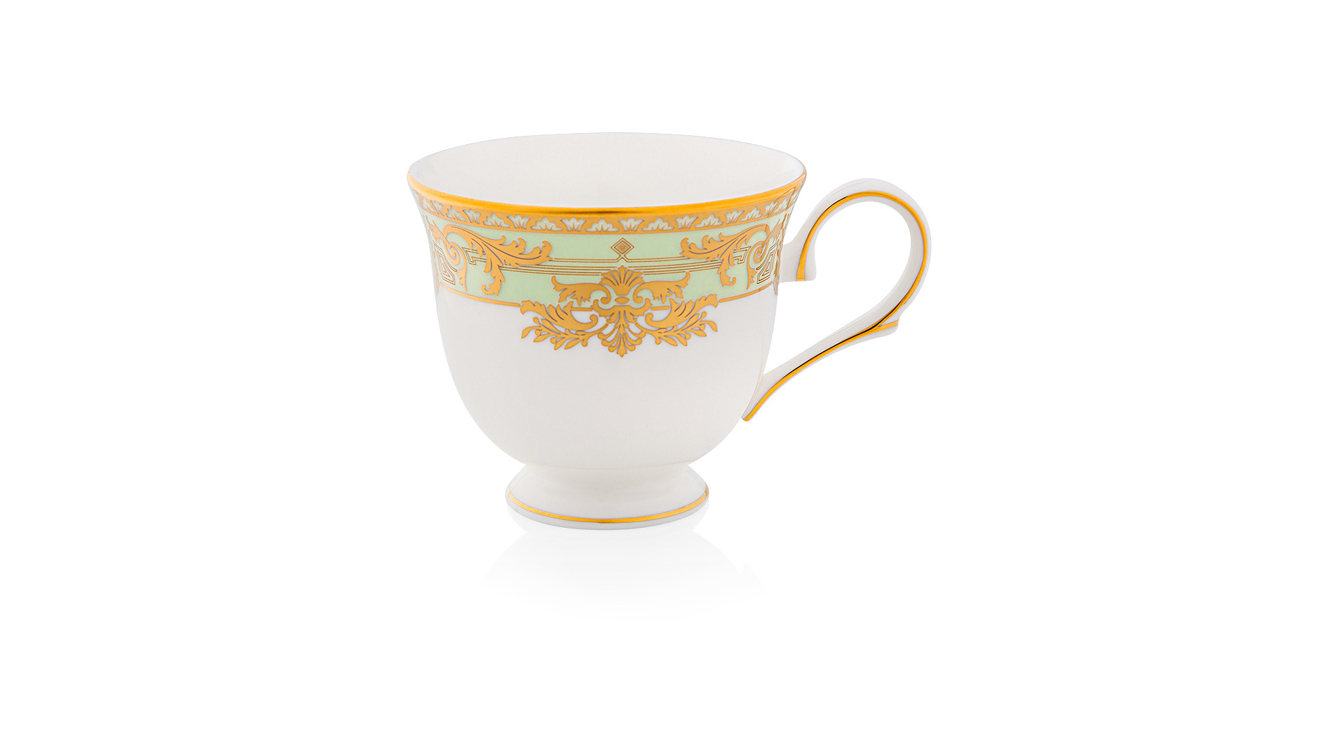 10665762 Lenox Набор из 2 чашек чайных с блюдцами Lenox "Рококо,Маркеса" 180мл Фарфор костяной  - Вид №2