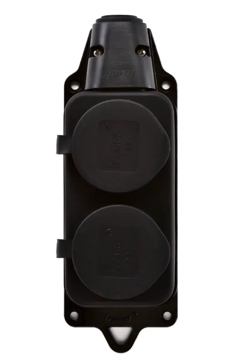 Розетка силовая черный LEZARD 106-0400-0110 - Вид №3