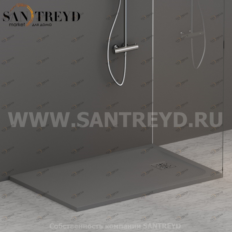 DP12080502 Душевой поддон 120х80 см цвет Агат Globo DOCCIAPIETRA Италия Ceramica Globo