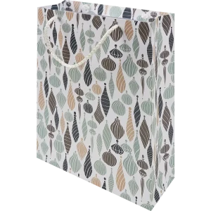 Пакет подарочный «Сосульки» 25.5х36 см