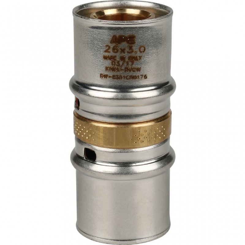 Муфта соединительная STOUT 26х3,0 мм под пресс SFP0003002626 - Вид №2