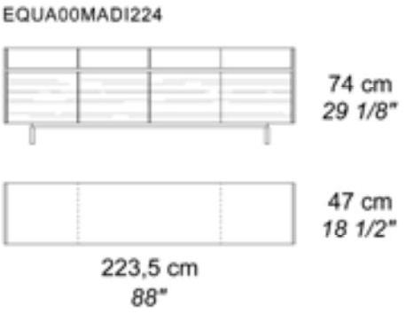 i 4 Mariani Комод кожаный с распашными дверцами sun-id-1464945 - Вид №2