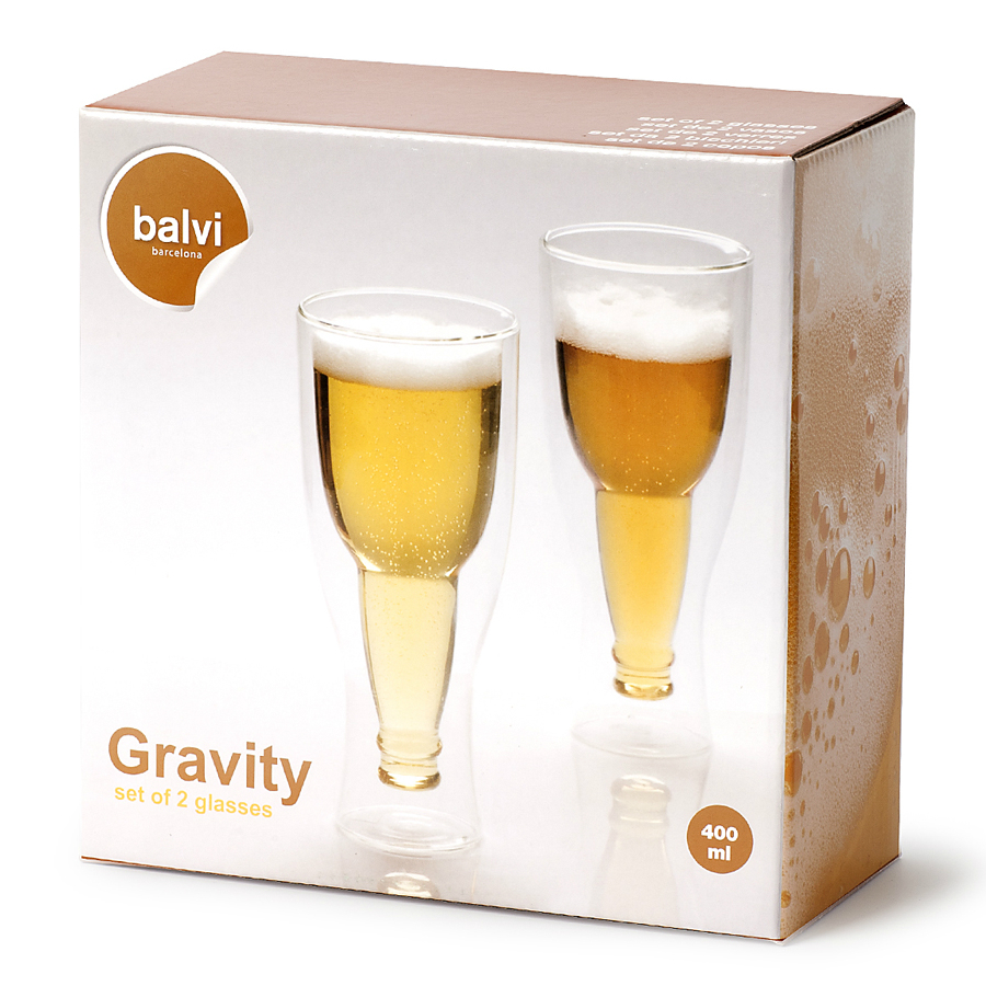 24058 Набор пивных бокалов gravity, 400 мл, 2 шт. Balvi  - Вид №3