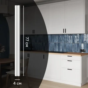 KONSENSA Угол для кухонного шкафа Котлас белый 4×77 см 89387711