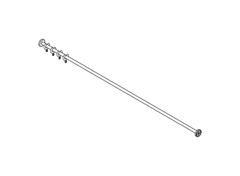 900.34.40340 Карниз HEWI System 900