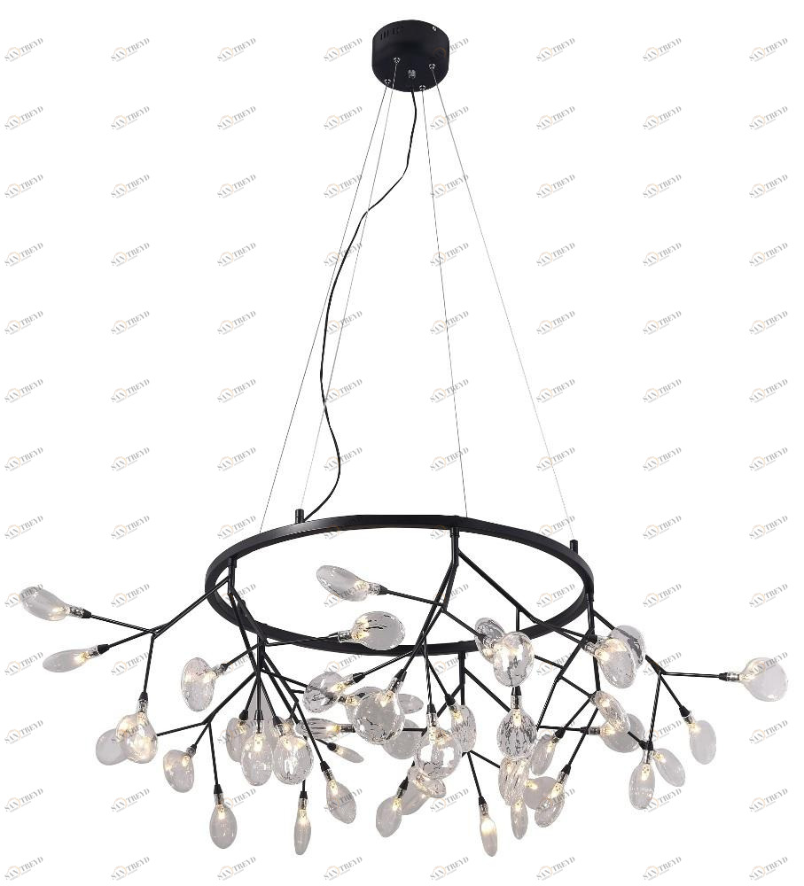 Подвесная светодиодная люстра Crystal Lux Evita SP45 D черная CRYSTAL LUX ДИЗАЙНЕРСКИЕ, EVITA 108747 Черный 