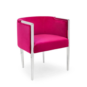 700417-50 ABHIKA СТУЛ GARDA ROUND PINK