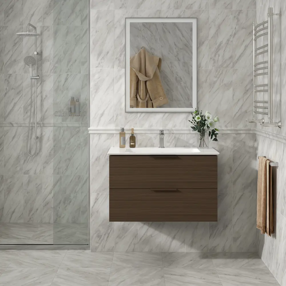 Плитка настенная Kerama Marazzi Кремона 20x50 см 1.2 м² цвет белый матовый STLM-2045815 - Вид №5