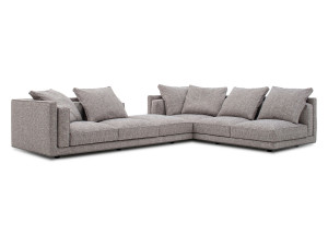 Угловой диван из ткани
