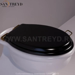 LA003D02NEROBR Крышка сиденье для унитаза Simas Lante
