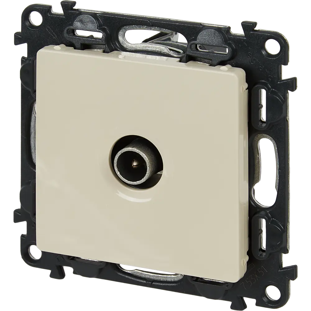 Розетка телевизионная Legrand VLN-L Звезда цвет слоновая кость Valena Life STLM-2207643 - Вид №1