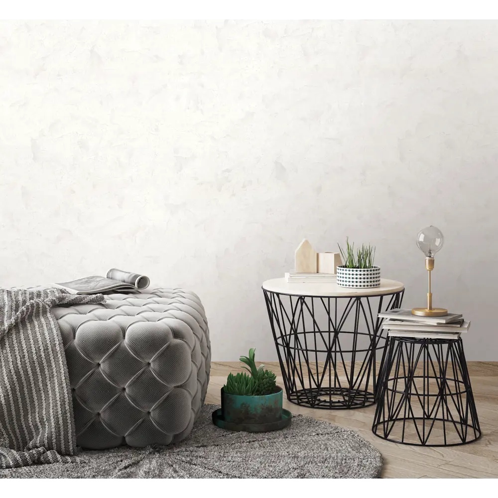 Обои флизелиновые Ovk design Кольца светло-серые 1.06 м 10515-01 83671378 STLM-2129809 - Вид №2