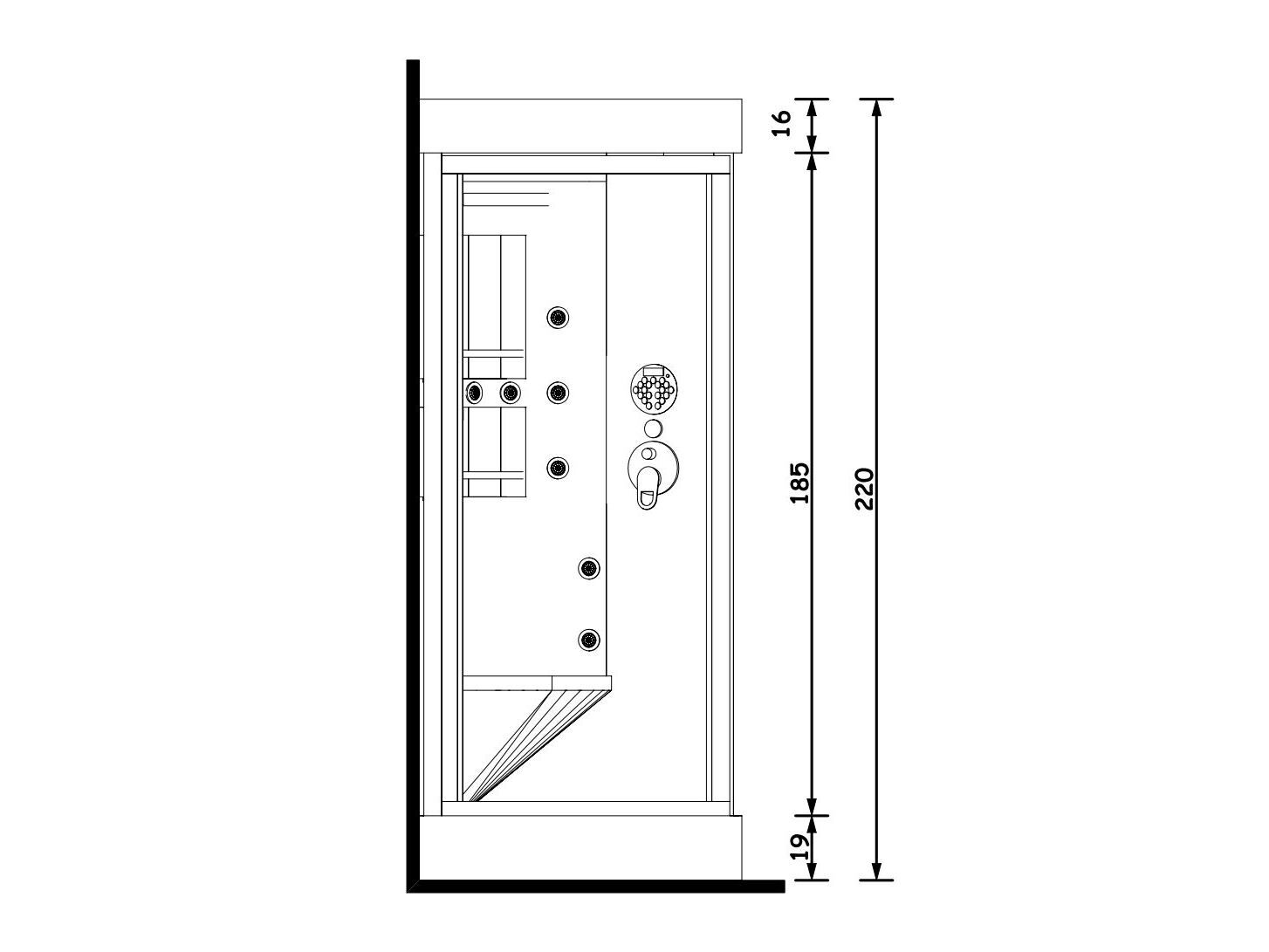 Многофункциональная душевая кабина Gruppo Treesse мебель для ванной комнаты-душевая система ARCH-00100982 - Вид №2
