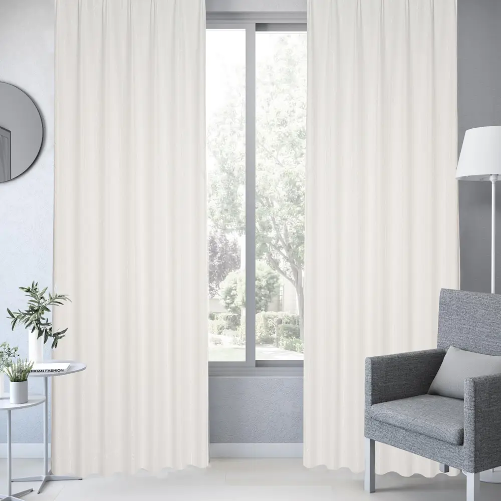 Тюль на ленте Kariya 250x280 см цвет белый 83407079 STLM-2125770 INSPIRE  - Вид №3
