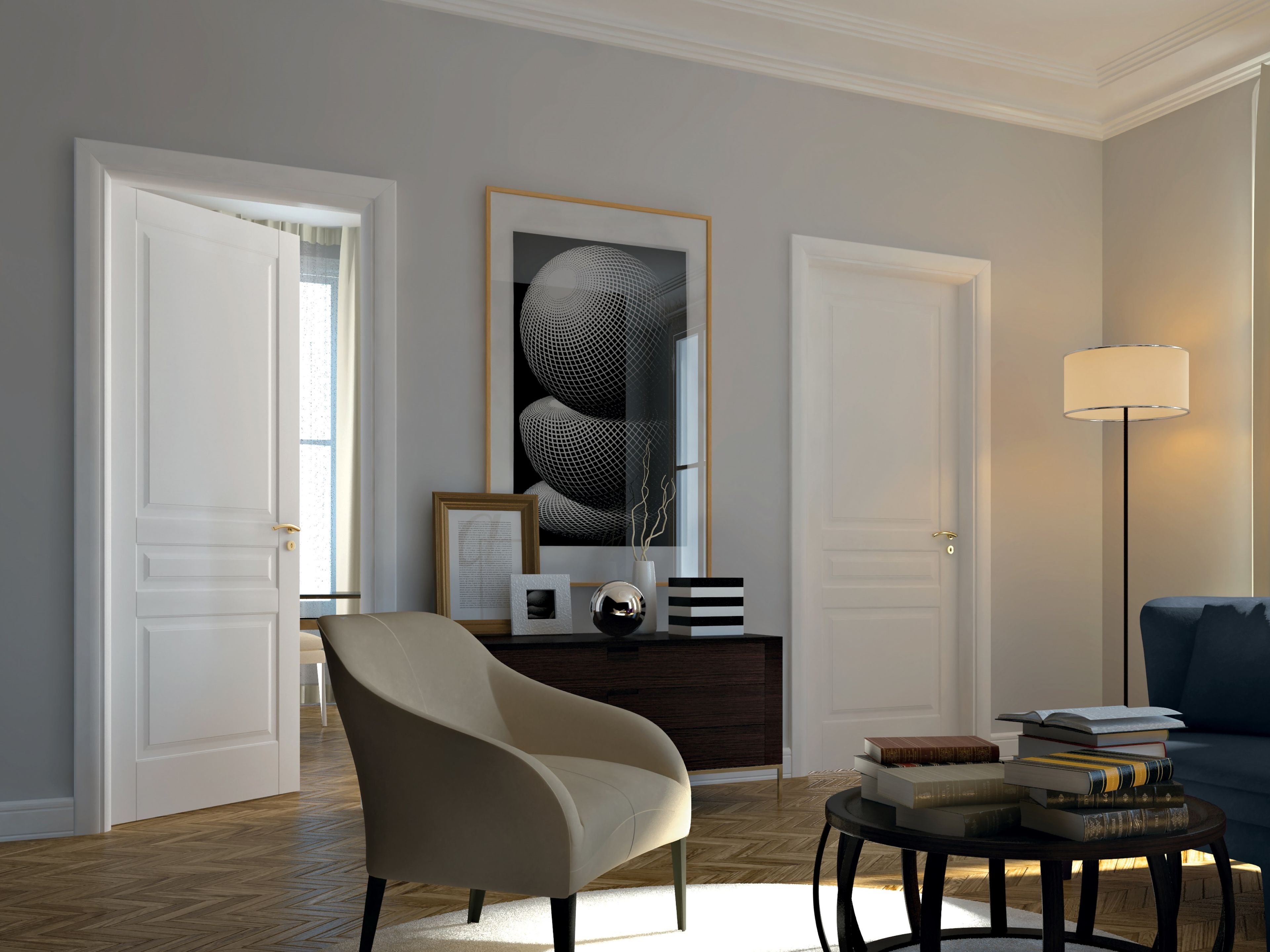 Классический стиль лакированная распашная дверь GAROFOLI Sublimia ARCH-00033668