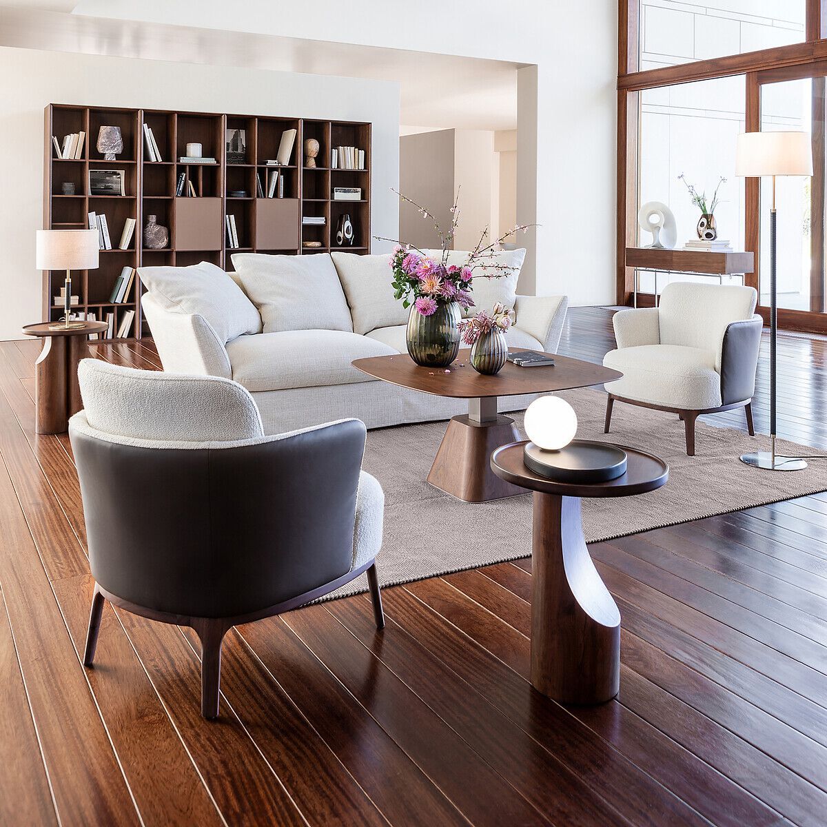 Секционный книжный шкаф из шпона AMPM Mikube ARCH-00009674 - Вид №10