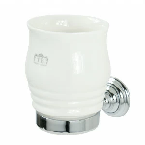 Traditional bathrooms Kingston Zahnputzbecher Tb6325.bn Messing / porzellan