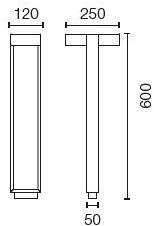Flos Светодиодный столбик из алюминия с порошковым покрытием Outdoor collection - bollard sun-id-1346533 - Вид №6