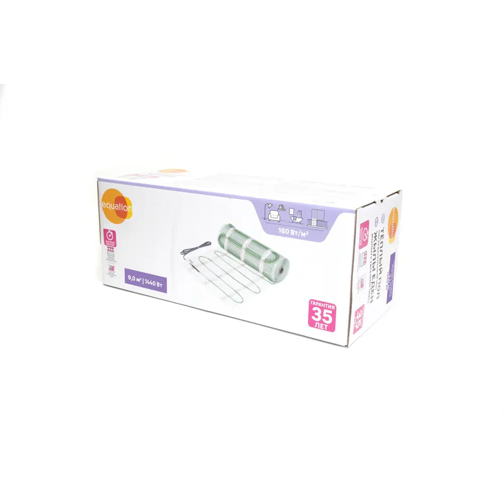 Equation: Нагревательный мат для тонкого теплого пола 9 м² 89345973 STLM-0942393 - Вид №4