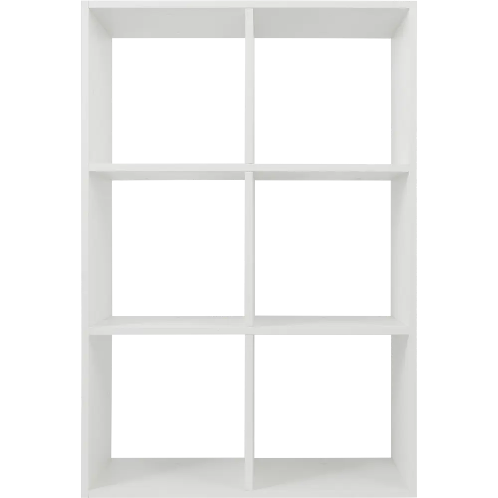 Стеллаж KONSENSA Руан 6 секций 70x104x31.7 см ЛДСП цвет белый STLM-2037237 - Вид №5