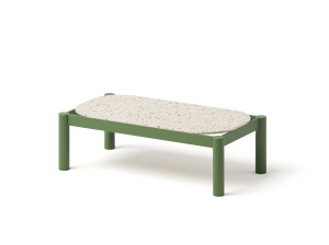 Алюминиевый низкий прямоугольный садовый столик