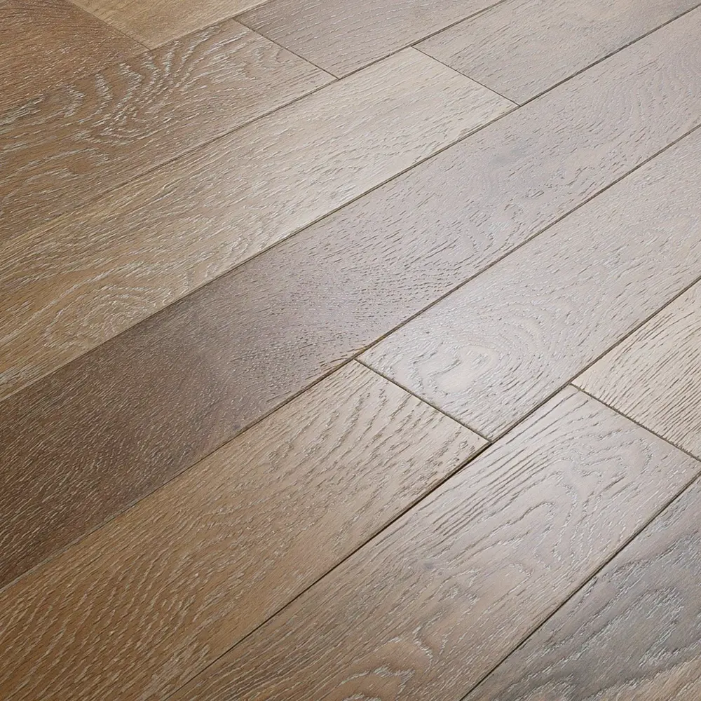 Массивная доска «Дуб Ваниль AW» лак 1.296 м2 Amber Wood STLM-2204248 - Вид №1