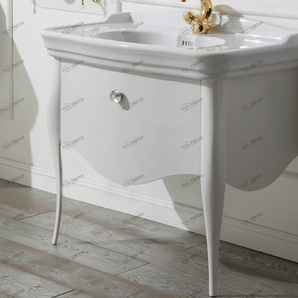 Тумба под раковину-столешницу Olympia Ceramica Impero Style 70 белая IMMO70