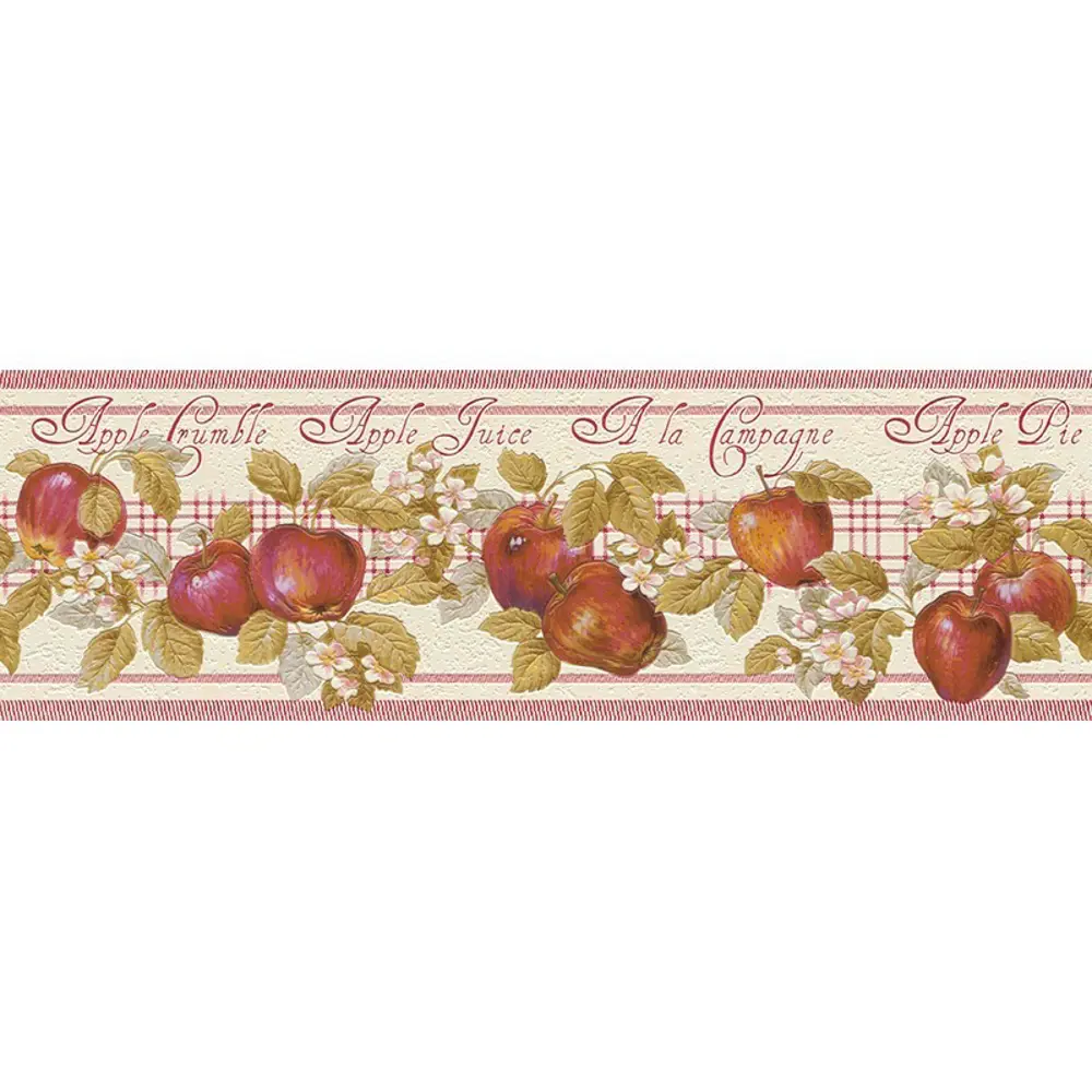 Бордюр виниловый 0,17х5 м, яблоко, красный, Ra 824605 Rasch STLM-2115522