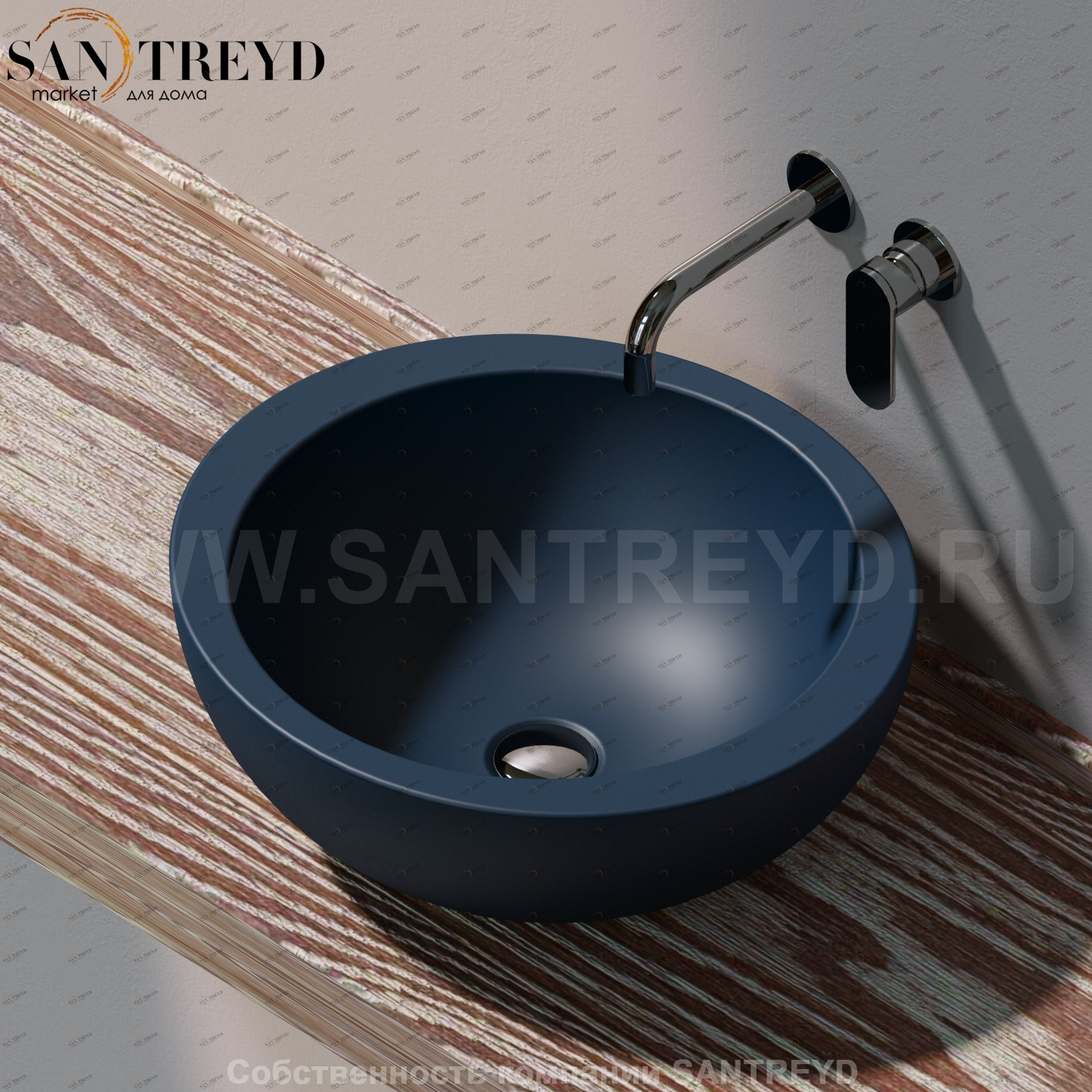 FT52L7016 Накладная раковина на столешницу  круглая Ceramica Flaminia Fonte