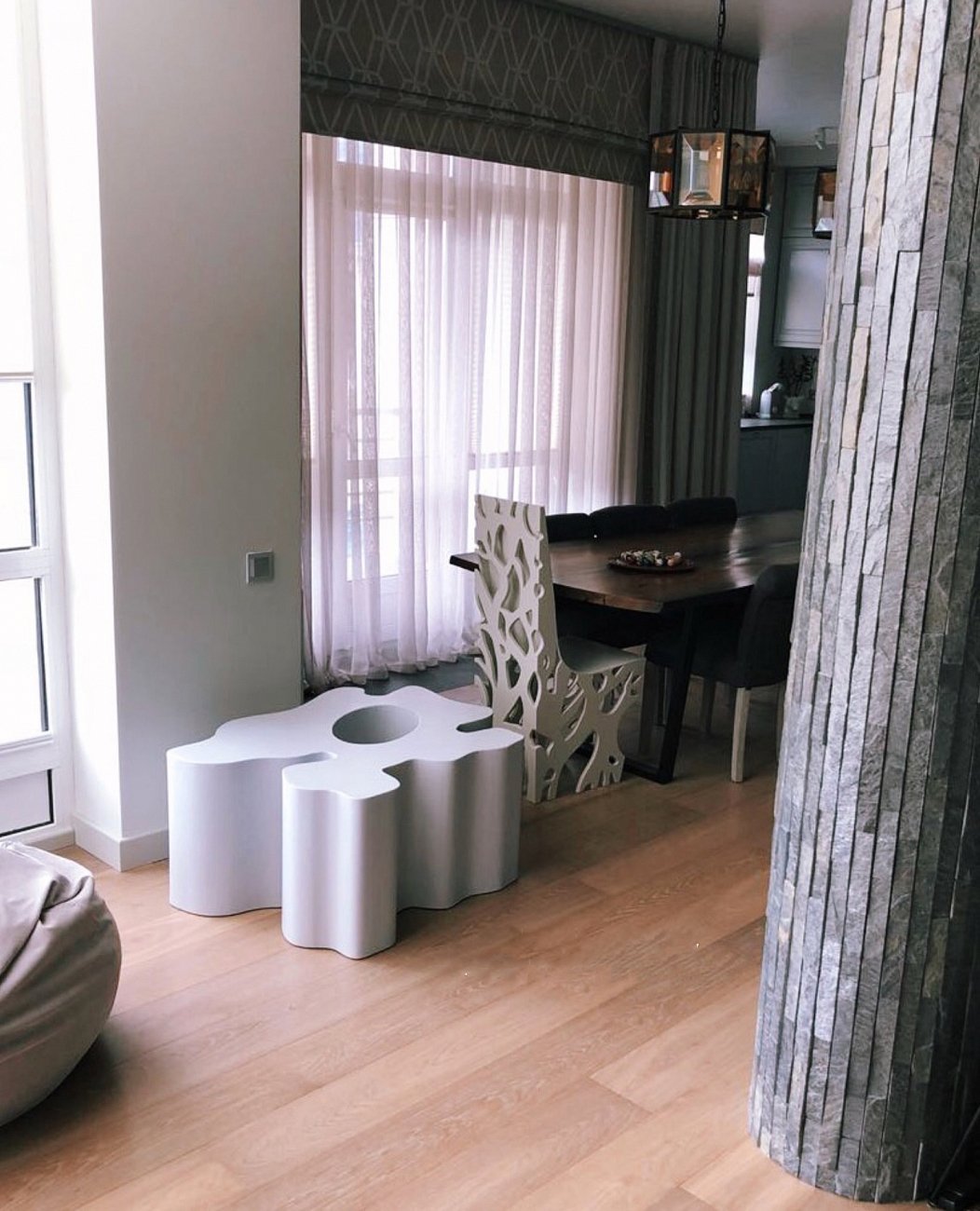 Журнальный столик черный фигурный венге "Пень" от Odingeniy ODINGENIY  178454 Венге;черный  - Вид №6