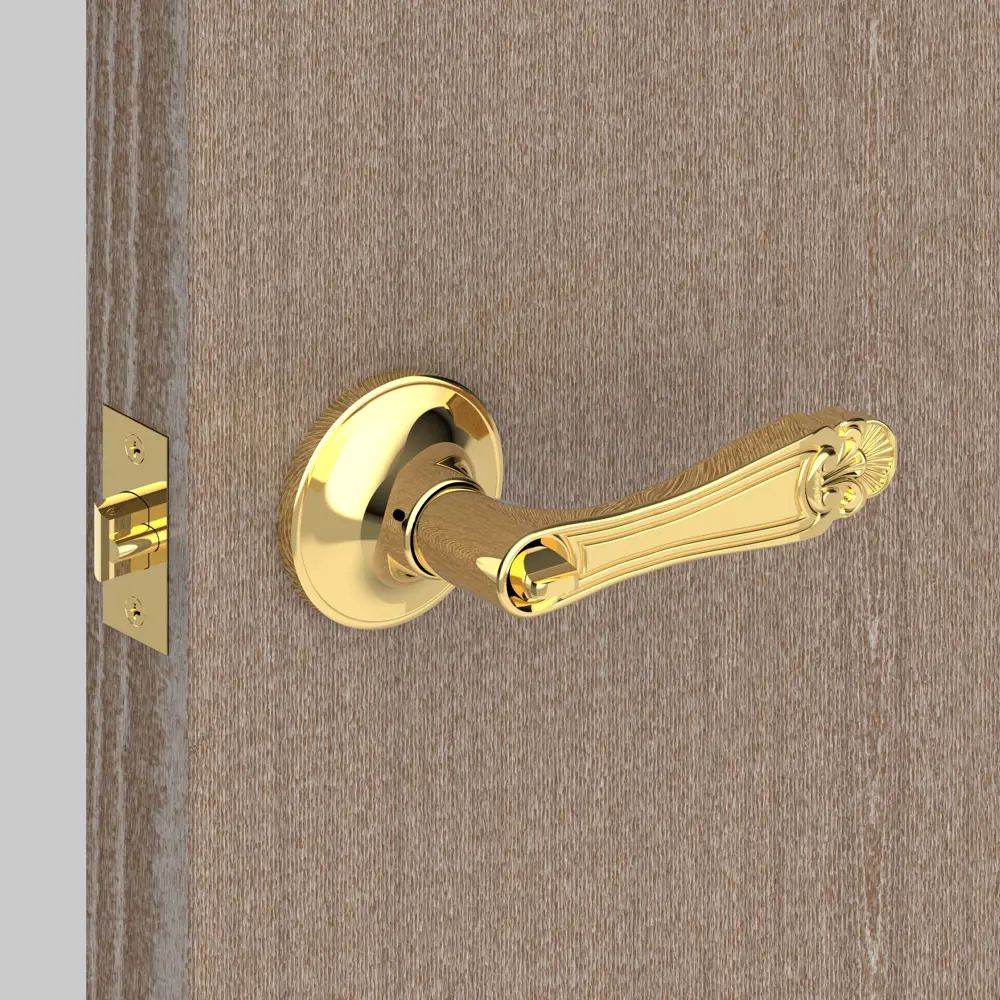 Ручка защелка 637/BL РB-Е (зол) кл/фик FUARO STLM-2104894 - Вид №9