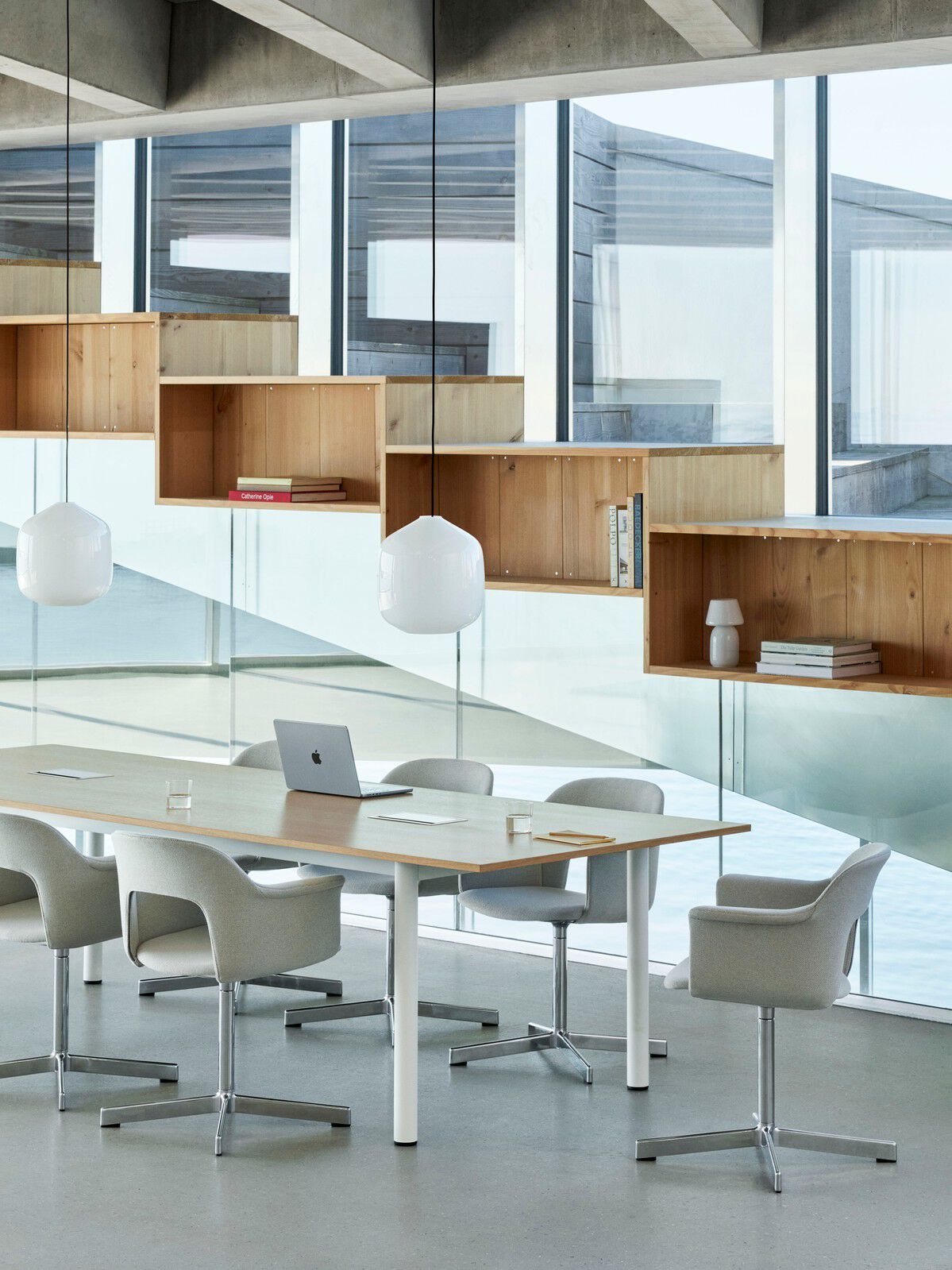 Полипропиленовый стул с подлокотниками с открытой спинкой Hay макет ARCH-00062765 - Вид №62