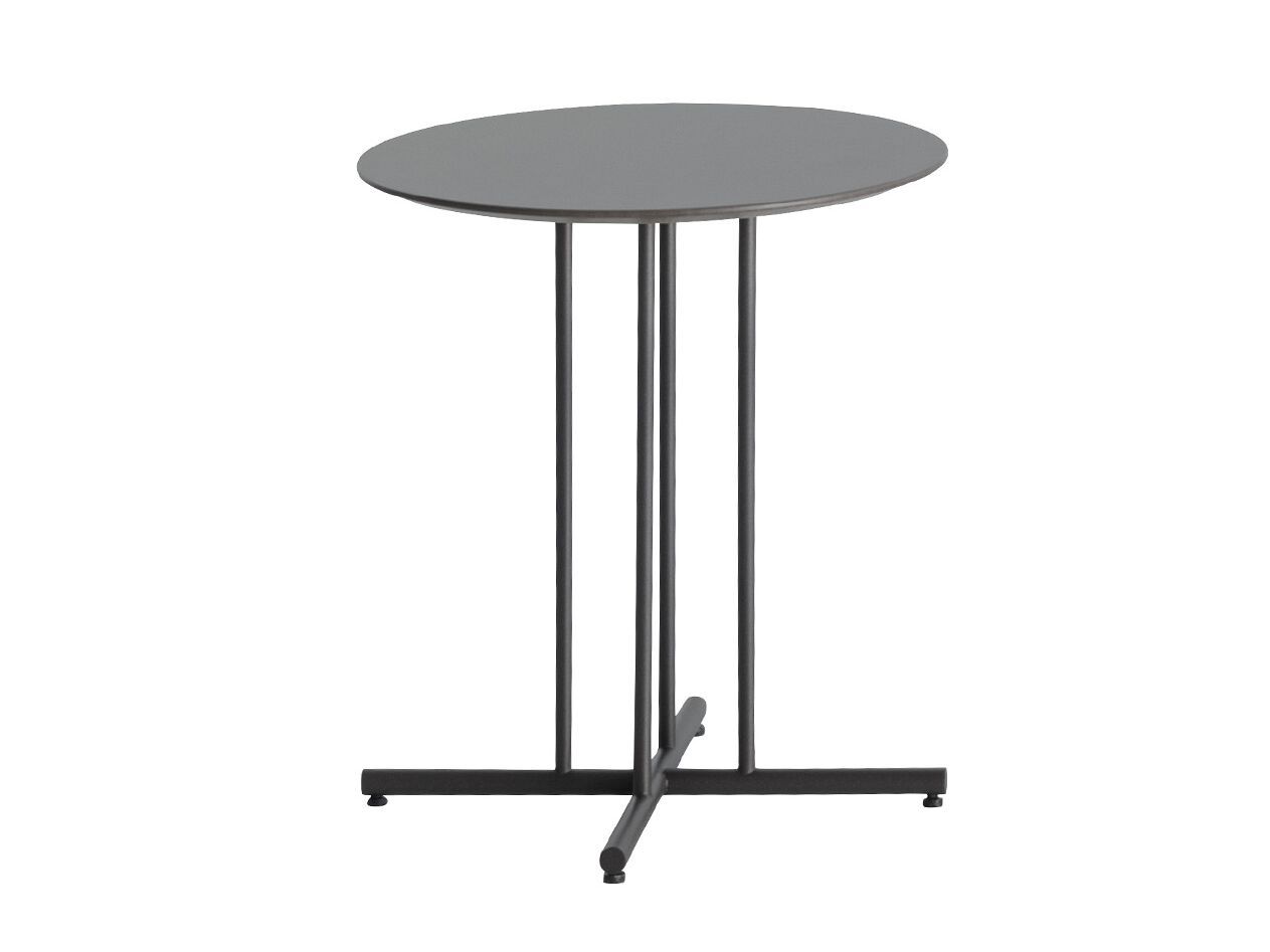 HPL и металлический сад низкий круглый журнальный столик Potocco Graphic ARCH-00118582 - Вид №1