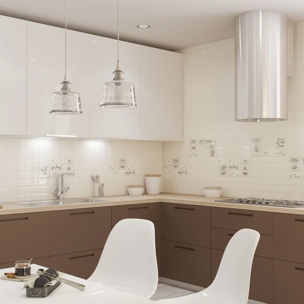 Плитка настенная Azori Liberica 20.1x40.5 см 1.14 м² цвет бежевый STLM-2042198 - Вид №5