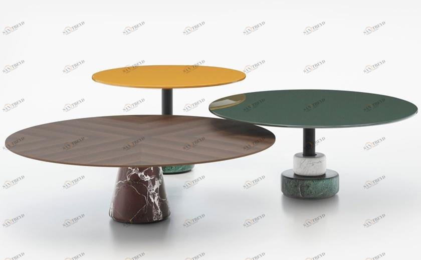 ACERBIS Низкий круглый журнальный столик Menhir sun-id-1414634