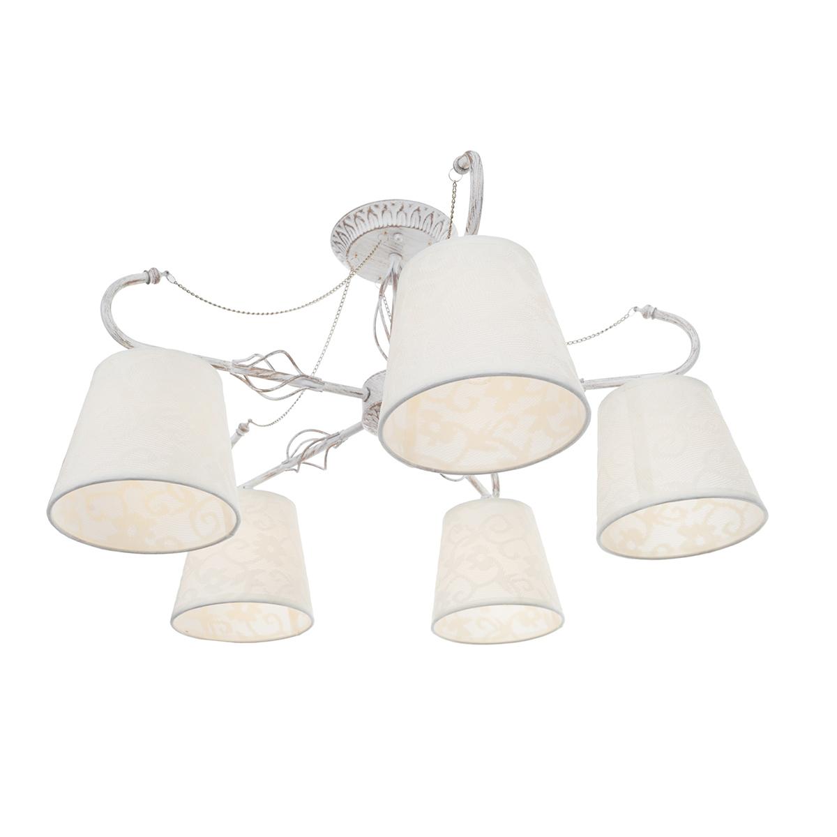 Потолочная люстра IDLamp Vilucchio 556/5PF-Whitepatina IDLAMP VILUCCHIO 184007 Белый  - Вид №2