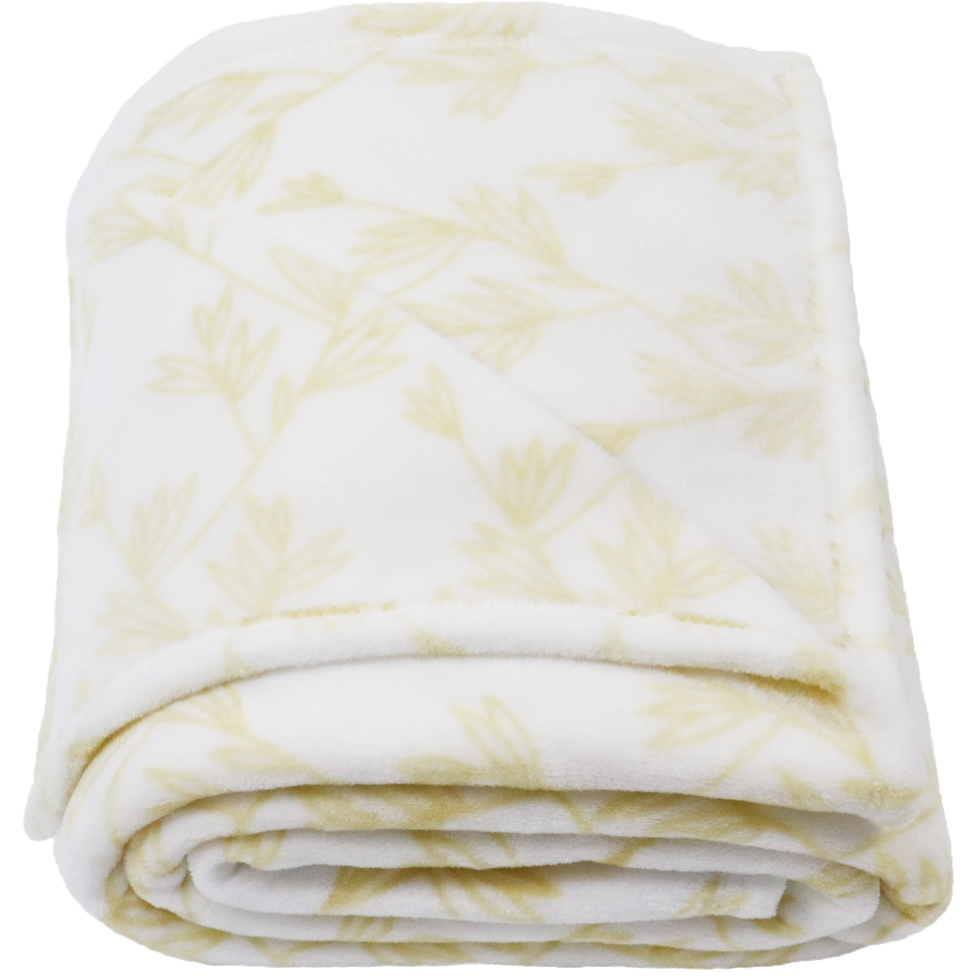 84378925 Плед «» 180x200 см фланель цвет желтый Fern Santreyd - Вид №2