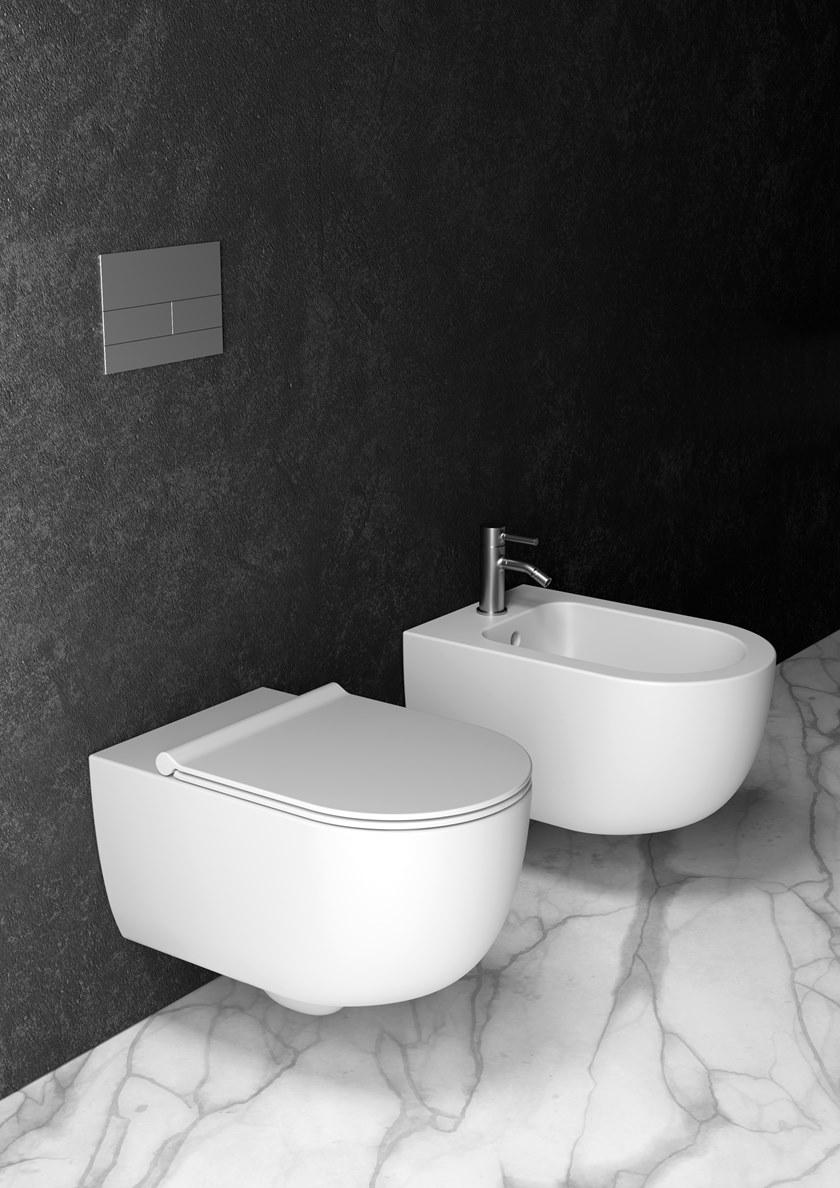 32220101,32240101 Подвесной унитаз настенный Белый Alice Ceramica UNICA Италия - Вид №4